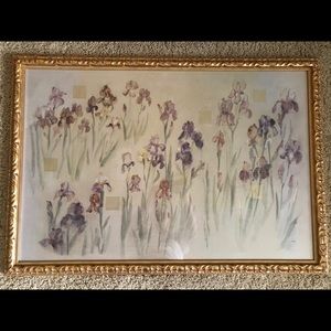 Framed Iris Picture